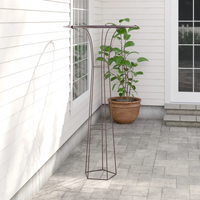 Treillis de jardin en métal en forme de parapluie, support de plante haut et antirouille, obélisque pour plantes grimpantes, fleurs, décoration extérieure de jardin