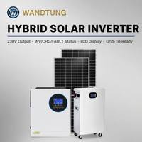Système solaire photovoltaïque domestique, système d'énergie solaire hybride, panneaux solaires 30KW 50KW avec batterie et onduleur, kit solaire complet pour la maison