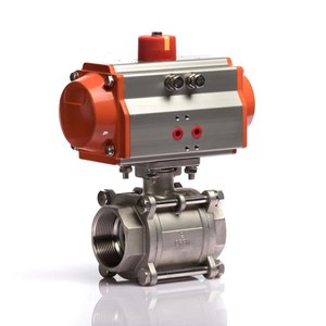 Cf8m 1000 wog robinet à tournant sphérique pneumatique pour le traitement de l'eau Modèle Q611F-16P - Product Image 2