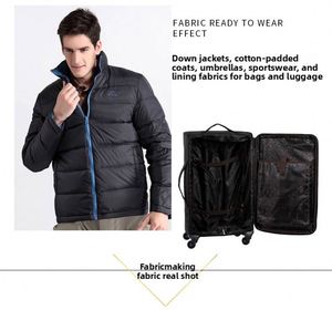 Tissu Brocart 100% Polyester Imperméable et Coupe-Vent Teint Uni Spot 300T/210T/300T pour Doublure de Bagages et Vêtements - Product Image 5