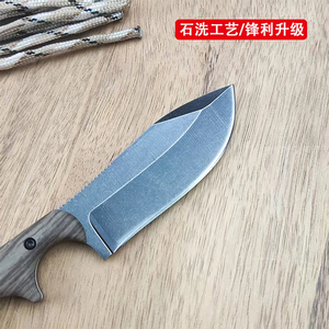 Outdoor mini straight knife stainless steel high hardness <b>multi</b>-purpose self-defense folding knife <b>camping</b> survival knife - Product Image 2