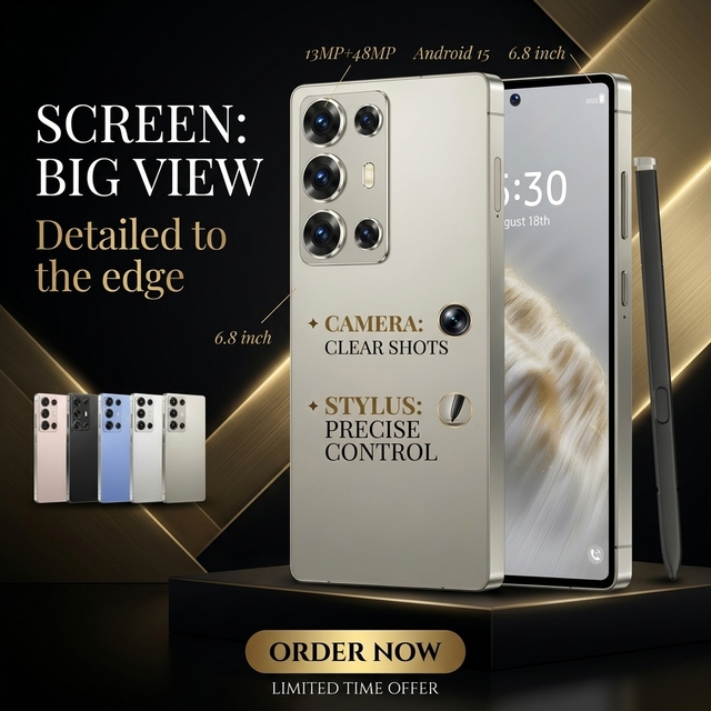 Big Screen C25 Ultra 5G Mobile Phones Deca Core CPU Android 15 System Dual SIM CDMA LTE Hot Sale Wholesale Smartphone