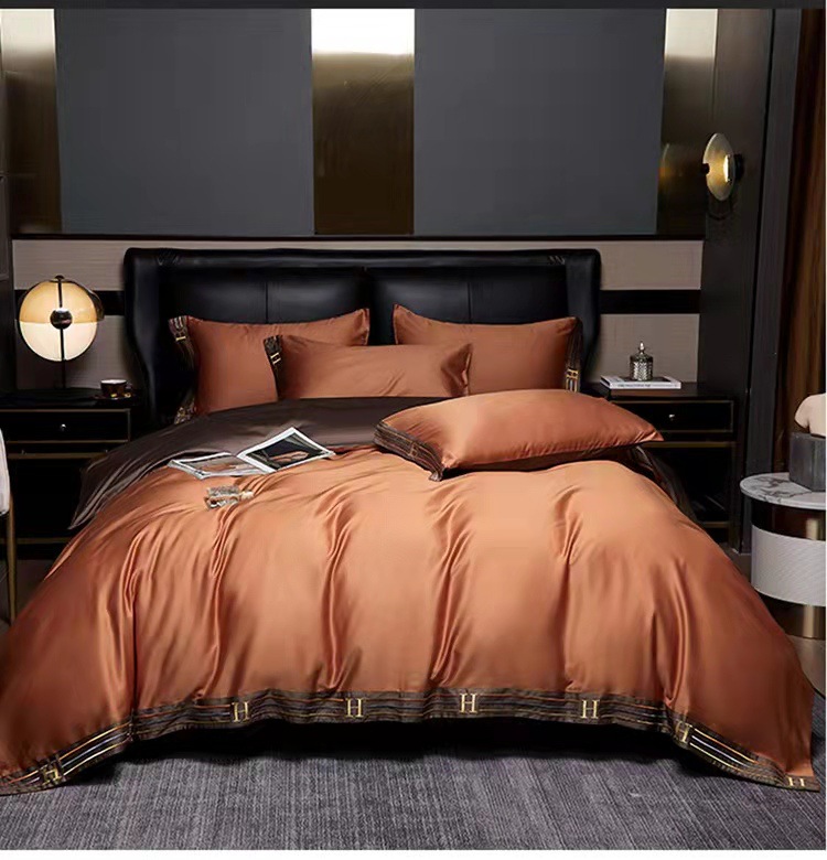 Lit de 1,5 m [housse de couette 200x230][chapeau de lit 1,5*2] 2 taies d'oreiller