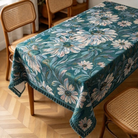 Tissu Jacquard Floral Monet Multi-Options, Tissu Lourd Tissé Large pour Nappe Personnalisée et Décoration de Rideaux