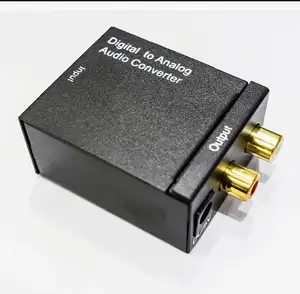 Toslink Verstärker Dekoder 192 khz DAC 24-Bit S/P DIF Signal zu Analog Stereo-Adapter R/L Digitaler zu Analog-Audio-Übersetzer