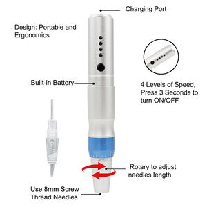 <strong>Korean</strong> Hot Selling Microblading Supply Double Head Battery Wireless Tattoo <strong>Machine</strong> Pen <strong>Permanent</strong> Make up Eyebrow Tattoo <strong>Machine</strong> - Product Image 3