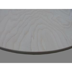Piano tavolo da stallo in betulla/olmo ø 60 cm, spessore 24 mm - Product Image 1
