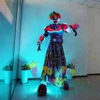 Creative LED Glowing Clown Robot Performance Costume Party Carnival Atmosphere Lively Props