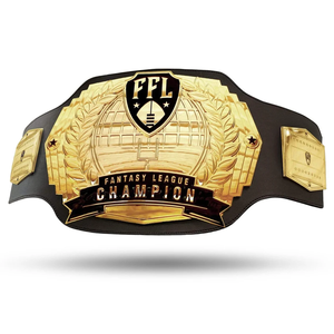 Cinturón de Campeón Mundial de Boxeo de Peso Pesado con Diseño Personalizado y Logotipo <span class=keywords><strong>del</strong></span> Equipo, Cinturón Deportivo de Boxeo, Kickboxing y Lucha Libre, Dorado - Product Image 3