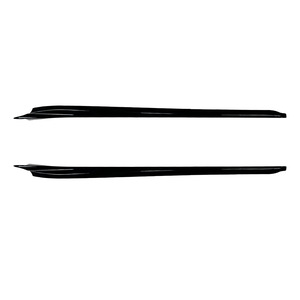 Kit carrosserie Spoiler latéral Amp-Z, finition mate effet carbone noir piano, pour Porsche Taycan 2019, style tuning. - Product Image 5