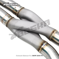 Tuyau d'échappement à montage direct pour BMW X3M/X4M F97/F98 3.0T 2019-2023 Boska Z Midpipe avec résonateur, silencieux arrière avec embouts