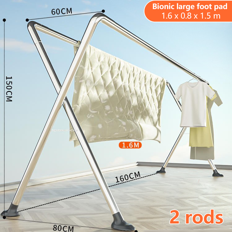 Poteau double 1,6 m - Hauteur 1,5 m [Grand coussinet bionique]