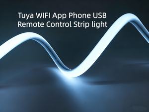 Barre lumineuse LED néon flexible IP68 résistante aux intempéries 24V USB Vibey Ra90 pour villa, bureau, parc, <span class=keywords><strong>gratte</strong></span>-<span class=keywords><strong>ciel</strong></span> - Product Image 2