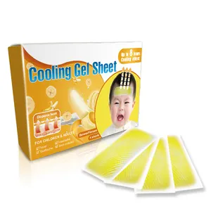 Free Samples Natural L-Mentholum Japan Cooling Patch Cool Gel Patch Gel Cooling Patch