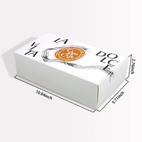 Emballage de boîte à biscuits de luxe avec finition mate personnalisée, qualité alimentaire, 8 compartiments avec séparateurs
