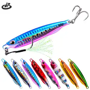 13 Colors 10g 15g 20g 30g 40g 50g 60g Two Hooks Duo Pesca Jigging Luminous Long Type Casting Jigs Fishing Lure