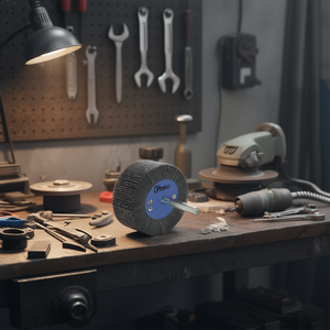 Disque à lamelles abrasif Ttake 40x30 mm, tige de 6 mm, grain 80, pour le meulage du métal - Product Image 3