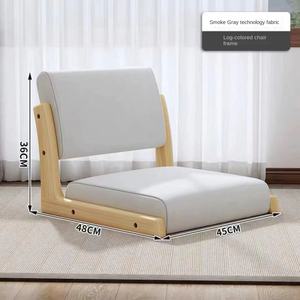 जापानी शैली के ठोस लकड़ी तागामी बैकरेस्ट चेयर क्रॉस-बॉर्डर शामक फर्श के लिए आलसी बिस्तर कपड़े legless Bay विंडो - Product Image 6