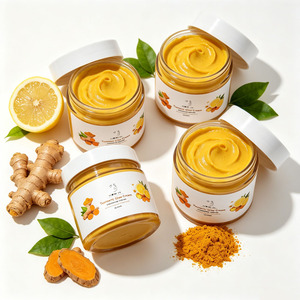 Crema de cúrcuma con etiqueta privada personalizada para manchas oscuras, aclarante para rostro y cuerpo, proveedor de productos para el cuidado de la piel para pequeñas empresas, fábrica. - Product Image 5