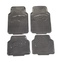 Tapis de voiture antidérapant en papier d'aluminium, 4 pièces, tapis de sol de voiture personnalisés