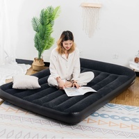 Matelas gonflable d'extérieur imperméable et chaud, simple et portable, lit d'appoint pliable pour camping, individuel ou double, pour la pause déjeuner