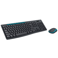 Clavier et souris sans fil Logitech MK275 taille standard, 104 touches, batterie 36 mois, 2,4 GHz, pour bureau, maison, PC