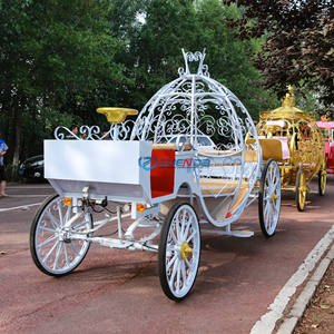Nuevas llegadas Cenicienta Carruaje de bodas Carruaje eléctrico Royal Horse Drawn Coach para uso turístico y de <span class=keywords><strong>alquiler</strong></span> - Product Image 3