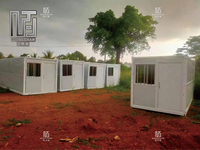 Rumah Kontainer Lipat 20FT yang Dapat Dipindahkan, Rumah Prefabrikasi Flat-Pack Harga Pabrik, Pemasangan Cepat