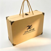 Boîte cadeau rigide personnalisée avec poignée et insert en mousse EVA, emballage cosmétique imprimé pour parfums, shampoings et produits de soin de la peau