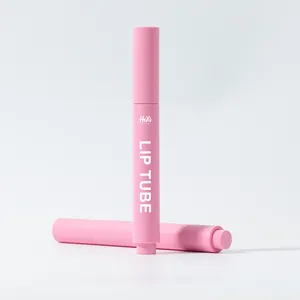 Goede Kwaliteit Pers Mini Roze Kleur Custom Verpakking Cosmetische Lippenstift Papier Lippenbalsem Lippenstift Tube