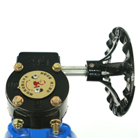 Vanne papillon manuelle de haute qualité DN650 DN250, disque en bronze aluminium, siège EPDM, à vis sans fin, pour contrôle de l'eau, sanitaire