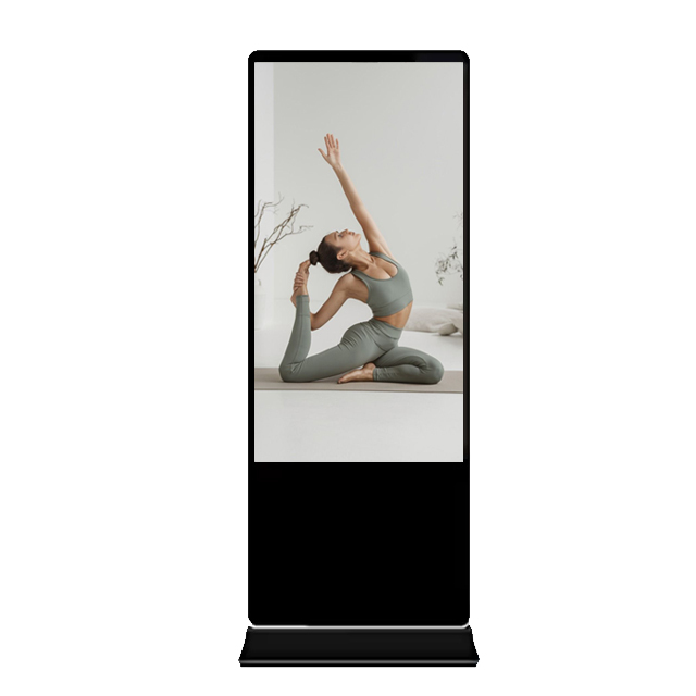 ZhengFeng AM-43-FSI 43-Inch Interactive Smart AI Touch Mirror Kiosk Display Full HD 1920x1080 Resolution Wi-Fi Floor Standing