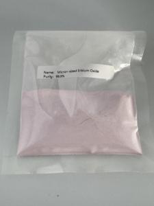 ไมโครมิเตอร์ธรณีควิน-สเกล erbium Oxide (Er2O3) แรร์เอิร์ธออกไซด์ขนาด1-2ม. สีเซรามิก/แก้วมีความบริสุทธิ์99.9% Jiangsu - Product Image 4