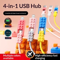 Kabel Data Silikon 4-in-1 Pengisian Cepat, Penjualan Terbaik Langsung dari Pabrik, Ekspor Internasional, Kompatibel untuk Android
