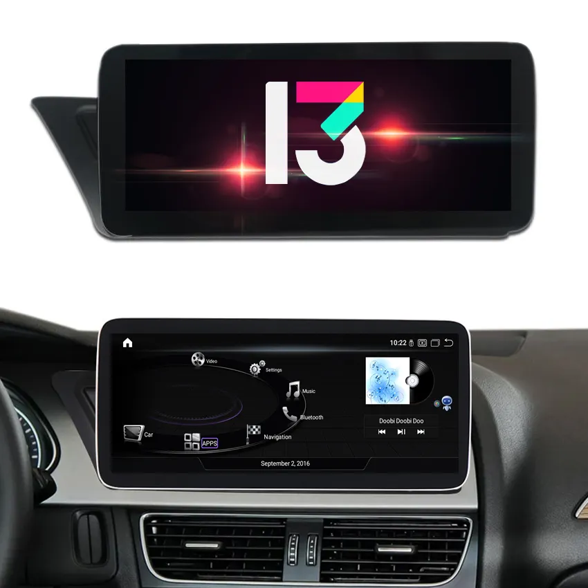 10.25 "8 + 128G Tela Sensível Ao Toque Android Multimídia Para Audi A5 A4 S4 S5 Atualização Tela Sensível Ao Toque Carplay Sistema de Navegação GPS