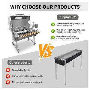 Asador Moderno Multiusos de Acero Inoxidable para Cordero Entero a la Parrilla - Product Image 4