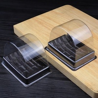 Boîte à gâteau en plastique de qualité supérieure pour gâteau roulé et emballage de gâteaux, conteneur transparent pour boulangerie, vente en gros