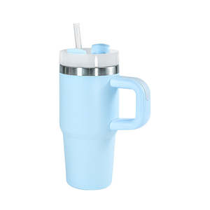 Gobelet isotherme en acier inoxydable de 20 oz, couleur personnalisée, à double paroi, avec poignée, vierge pour sublimation - Product Image 2