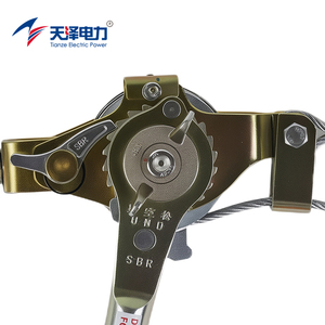 מַגְבֵּהַ ידני Tianze Electric Power P2000 2T  עשוי פלדת סגסוגת מגולוונת עם כבל פלדה וידית הרמה - Product Image 4