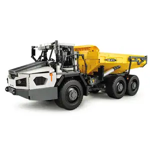 CADAC61054関節式ダンプトラックモデルおもちゃビルディングブロック建設トラック子供用レゴおもちゃと互換性があります