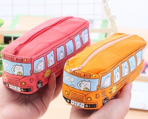 Trousse de voiture grande capacité en toile créative, style bus, pour crayons - Product Image 1