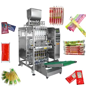 Automatic Vertical Film Bag Pouch Sachet Stick Filling Sealing Liquid Honey sauce packaging machine