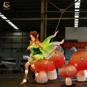 JFL-17 Festival des lanternes chinoises Décoration de Noël personnage Lanterne Elfes - Product Image 3