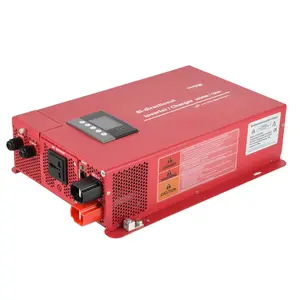 100A 충전 전류 12V 230V 3000W 순수 사인파 전원 인버터 (충전기 포함)
