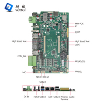 Placa Base Industrial Integrada RK3399 con Doble Ethernet Gigabit con PoE, 4 COM, 4 DI, 4 DO, Entrada/Salida HD, 9-36V, Android, Ubuntu, Debian