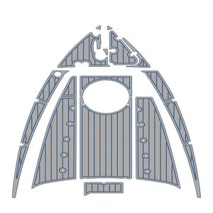 พื้นระเบียงเรือยอชท์และโครงการทางทะเล รุ่น Regal 26 XO ปี 2021 ผลิตจากวัสดุ EVA คุณภาพพรีเมียม ลายไม้สัก ขายดีบน EBay - Product Image 3