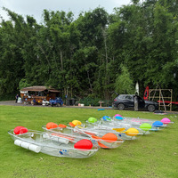 Kayak Transparente de Policarbonato para Paseos Turísticos, Canoa con Fondo Transparente, Kayak Flotante