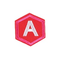 Autocollant en tissu lettres anglaises, étiquette de broderie pour ordinateur, patch de broderie