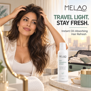 Spray de champú seco con logo personalizado, niebla ultrafina, absorbe la grasa, da volumen, sin residuos blancos, refrescante rápido para cabello graso. - Product Image 1