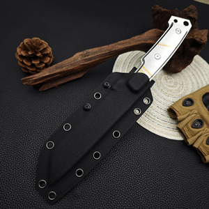 Couteau de survie portable en acier inoxydable de haute qualité avec manche en acier inoxydable, personnalisable OEM, pour camping et activités de plein air, DIY - Product Image 3